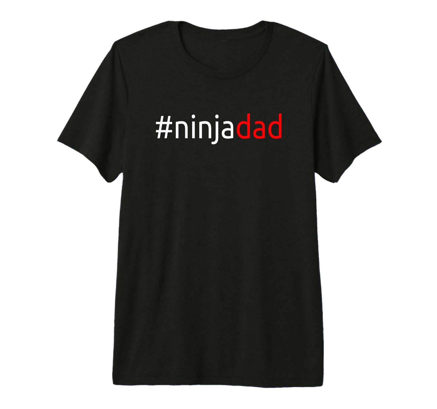 Mens Ninjadad Soft Ninja Ninja Dad T-Shirt - Minimalist Print for Adults - T-Shirt, Sweatshirt, Hoodie