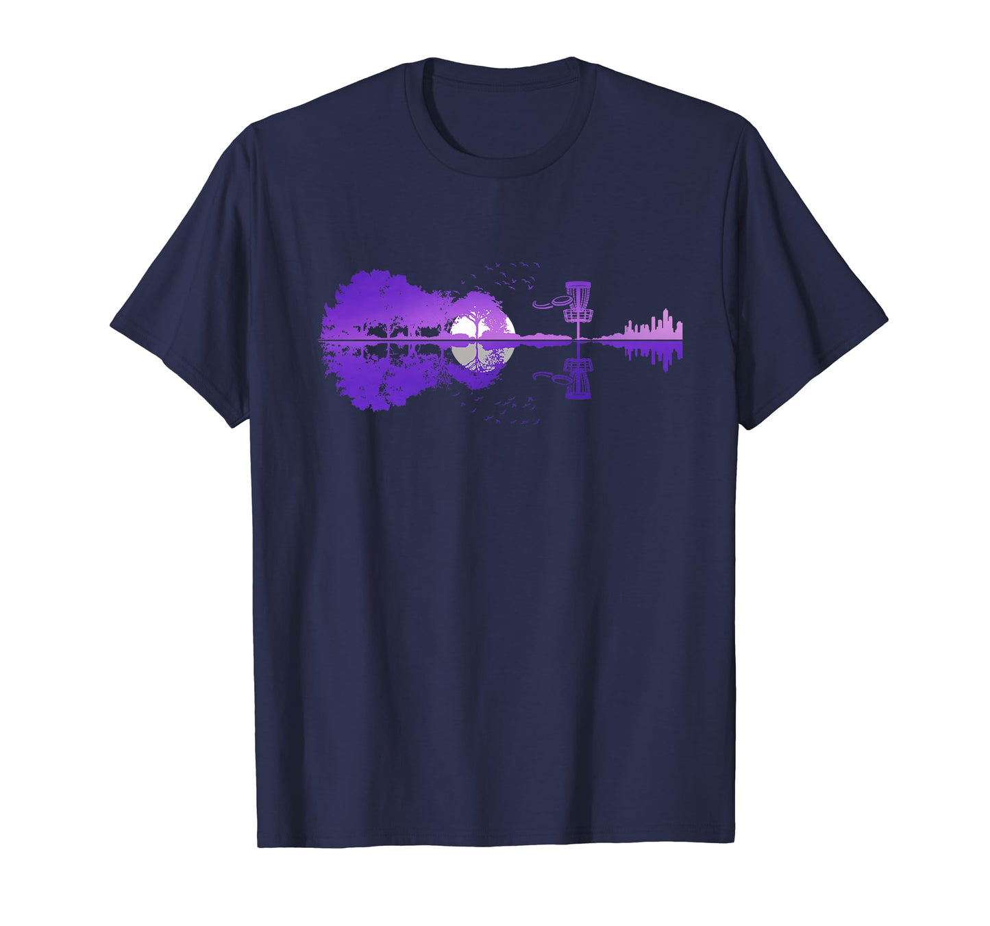 Disc Golf Guitar Lake Shadow Love T-Shirt - Aesthetic Graphic Unisex - T-Shirt, Sweatshirt, Hoodie