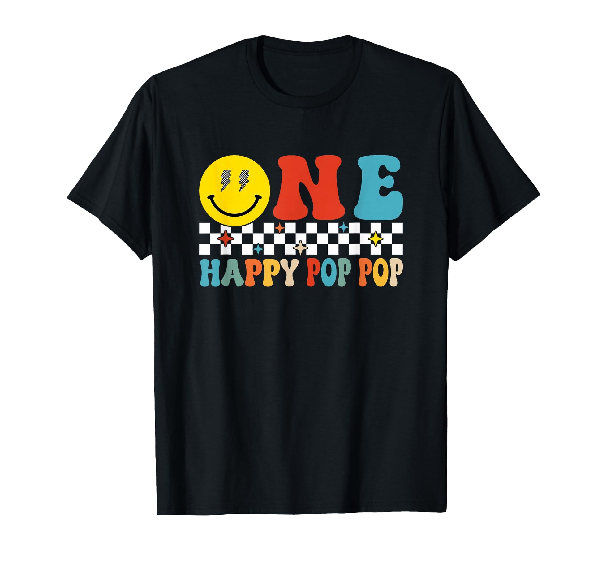 One Happy Dude Pop Pop 1St Birthday T-Shirt - Novelty Apparel Unisex - T-Shirt, Sweatshirt, Hoodie