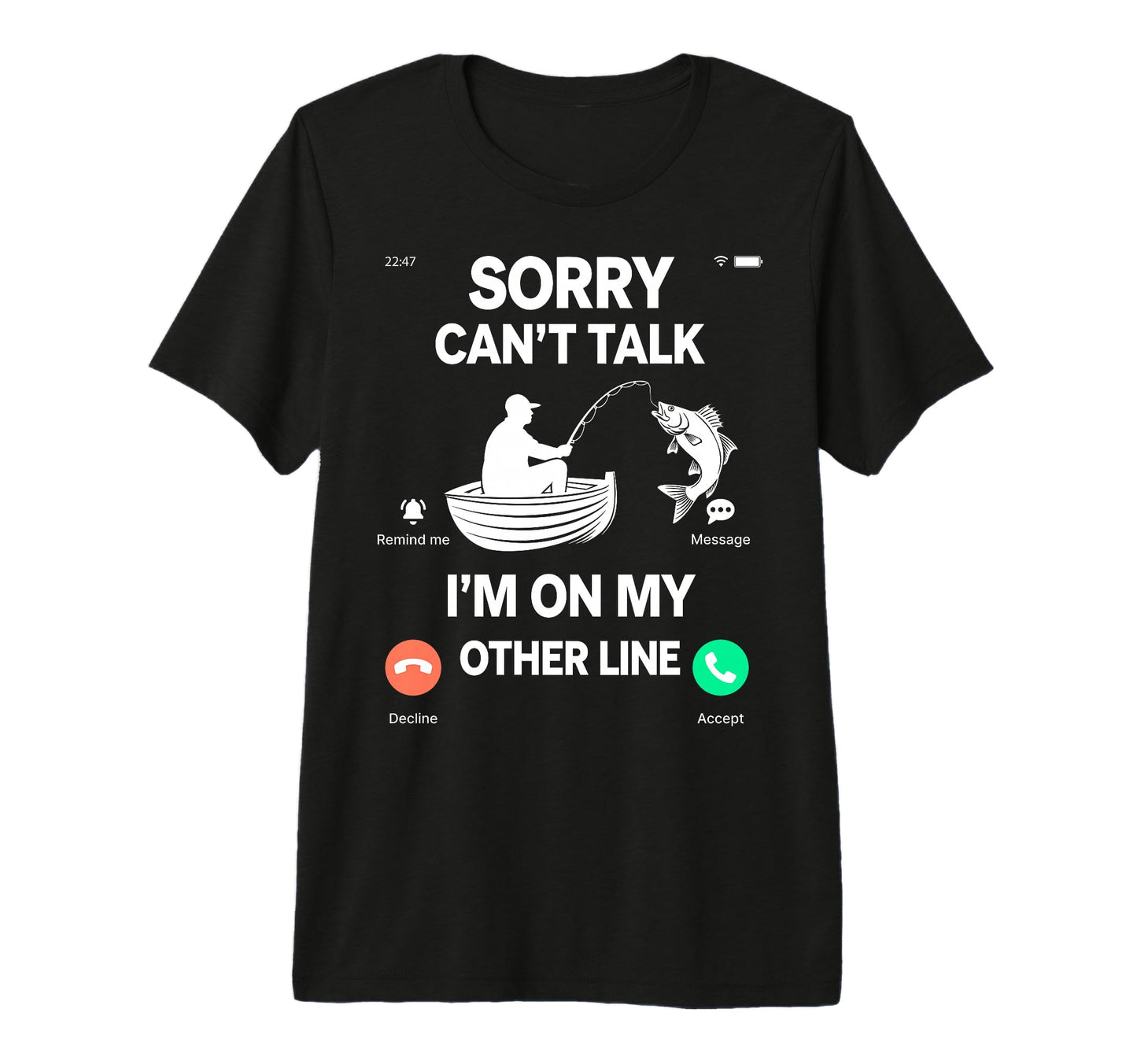 Sorry Cant Talk Im My Other Line T-Shirt - Aesthetic Graphic for Adults - T-Shirt, Sweatshirt, Hoodie