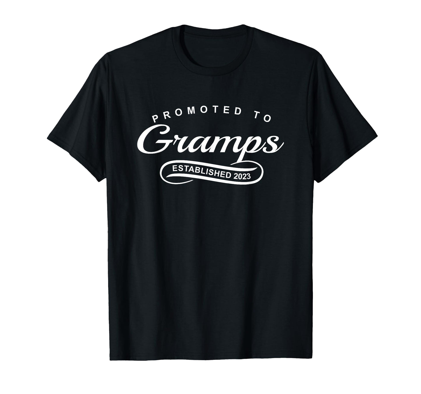 Promoted To Gramps Established T-Shirt - Fun Novelty Design for Adults - T-Shirt, Sweatshirt, Hoodie