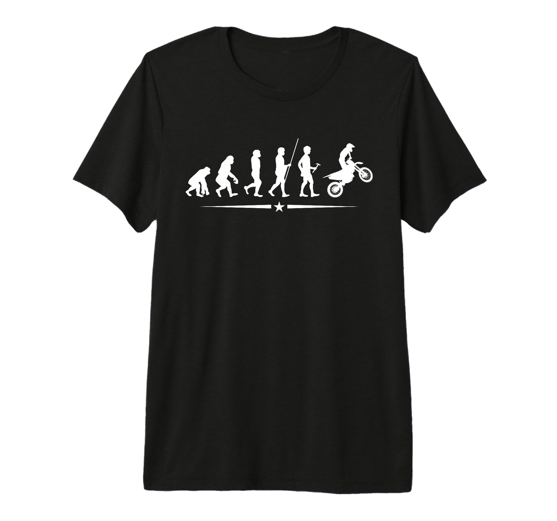Motocross Evolution Dirt Bike T-Shirt - Custom Art Print Men Women - T-Shirt, Sweatshirt, Hoodie