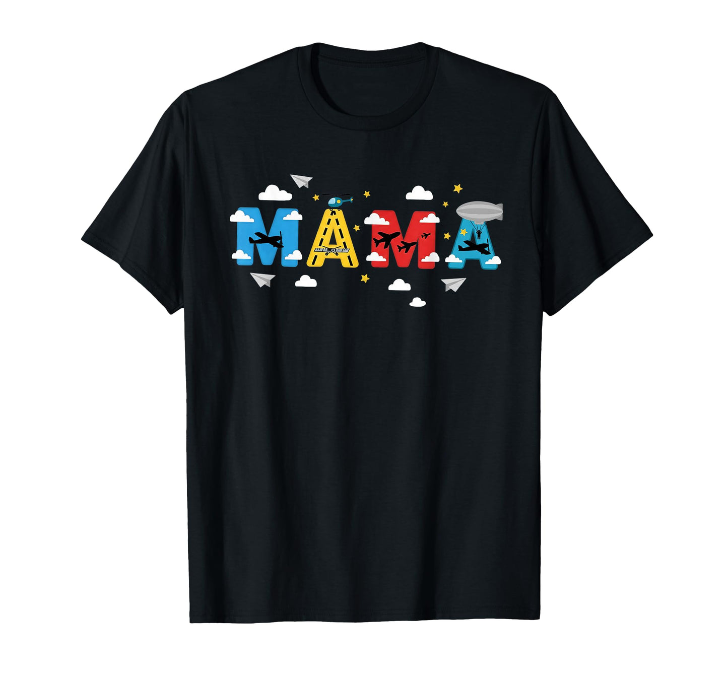 Airplane Mama Aviation Theme Birthday T-Shirt - Novelty Apparel Unisex - T-Shirt, Sweatshirt, Hoodie