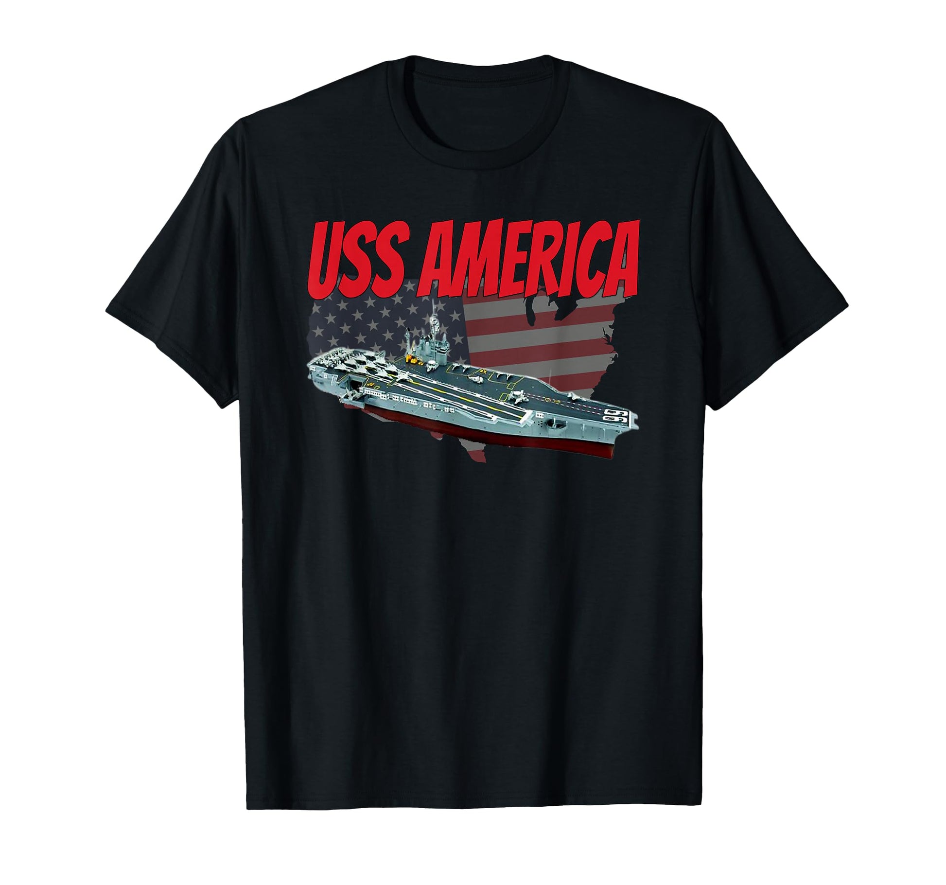 Aircraft Carrier Uss America Cv 66 T-Shirt - Aesthetic Graphic for Adults - T-Shirt, Sweatshirt, Hoodie