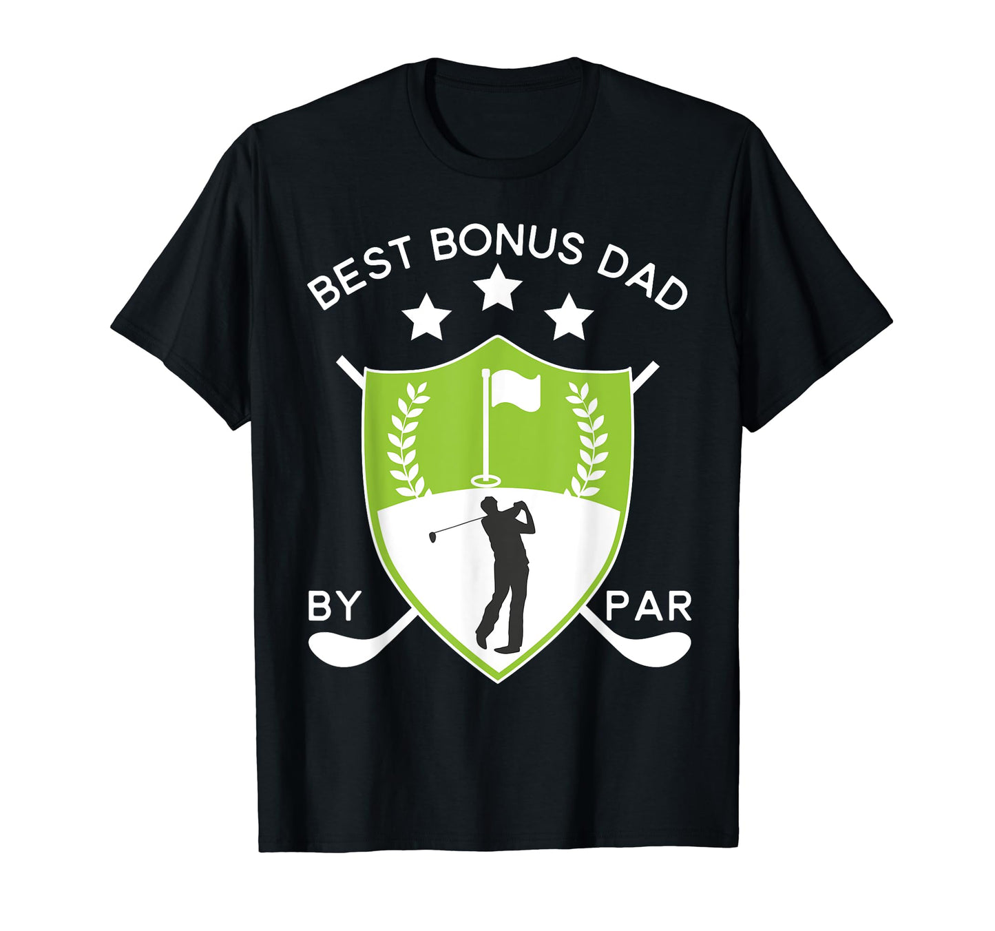 Best Bonus Dad Par Golf Golfer T-Shirt - Minimalist Print Men Women - T-Shirt, Sweatshirt, Hoodie