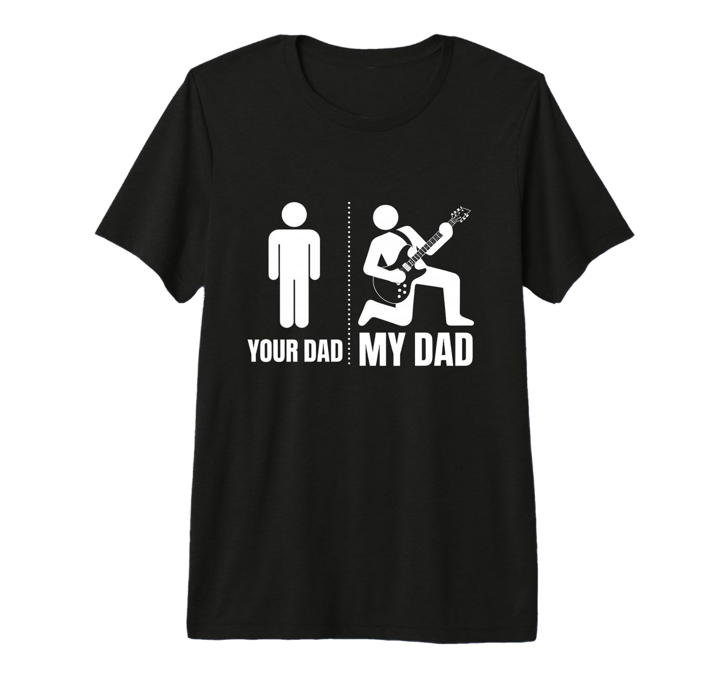 Dad Jokes Funny Guitar Fathers Day T-Shirt - Graphic Print for Adults - T-Shirt, Sweatshirt, Hoodie