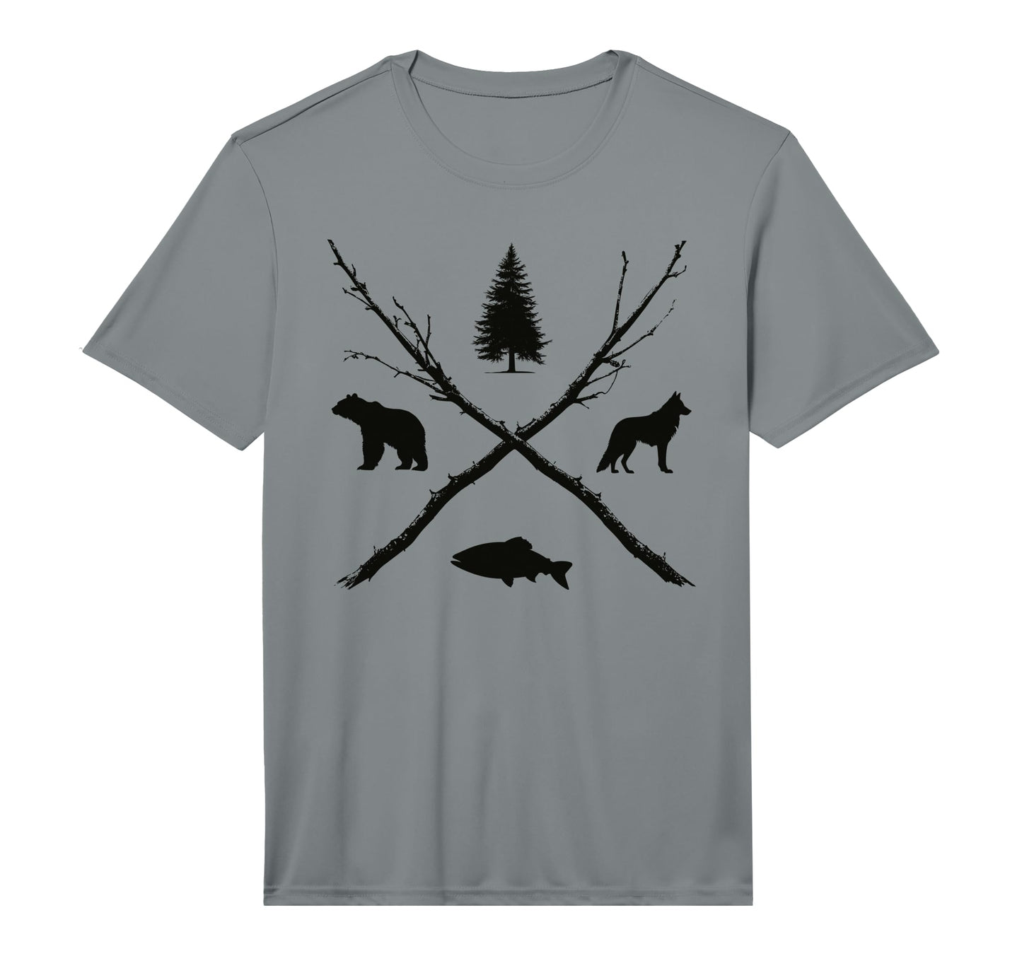 Mens Wilderness Outdoor Camping T-Shirt - Fun Novelty Design Men Women - T-Shirt, Sweatshirt, Hoodie