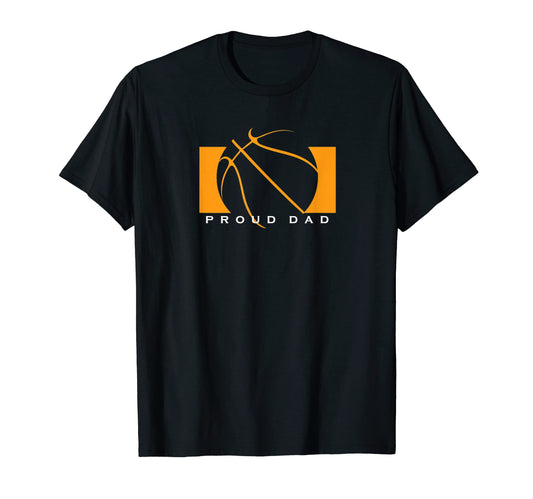 Basketball Proud Dad T-Shirt - Graphic Print for Adults - T-Shirt, Sweatshirt, Hoodie