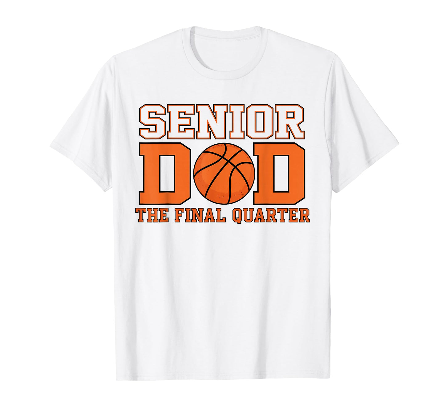 Basketball Senior Dad Class 2027 T-Shirt - Minimalist Print for Adults - T-Shirt, Sweatshirt, Hoodie