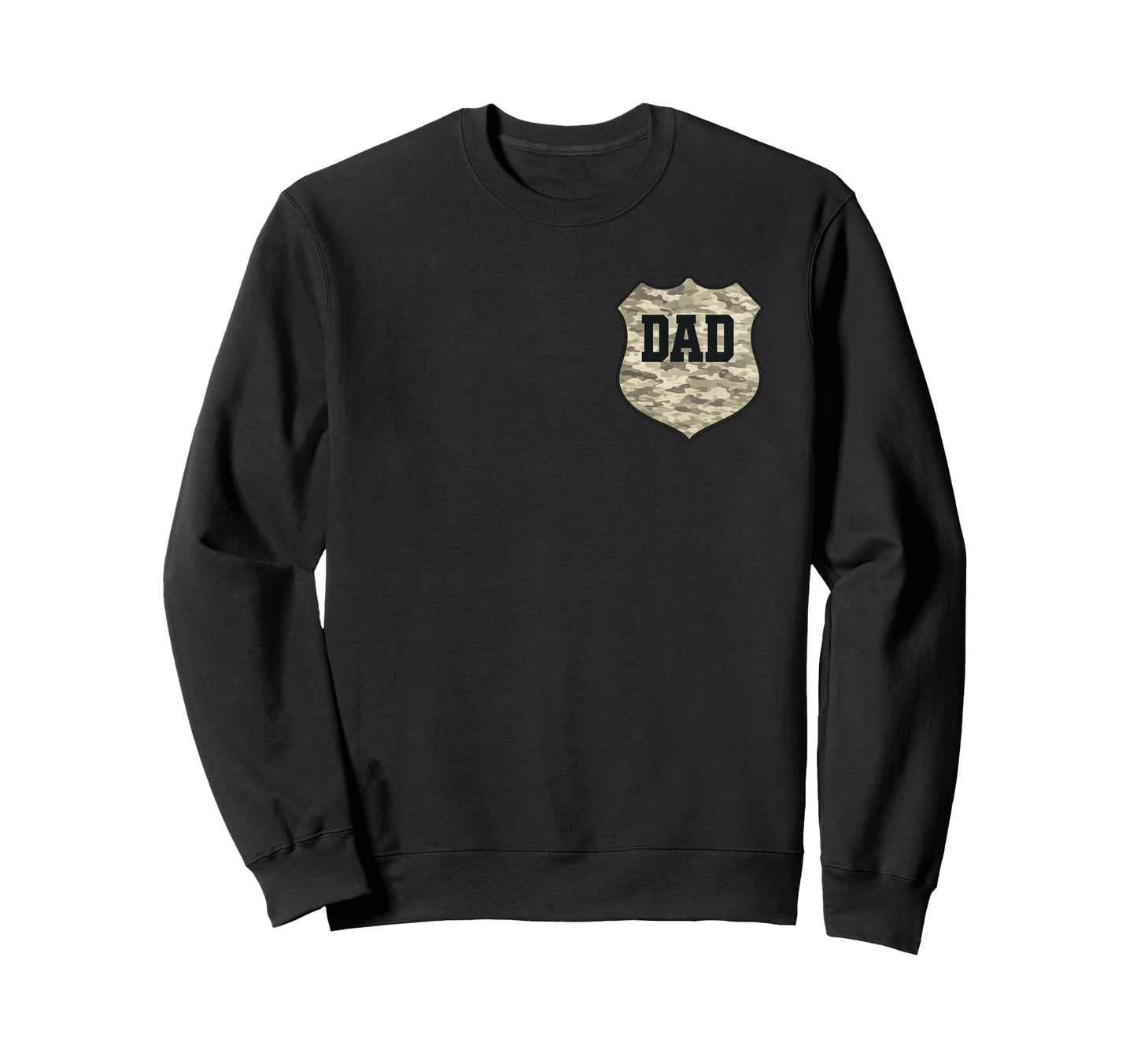 Stylish Dad Pocket Shield Military Sweatshirt - Fun Novelty Design Unisex - T-Shirt, Sweatshirt, Hoodie