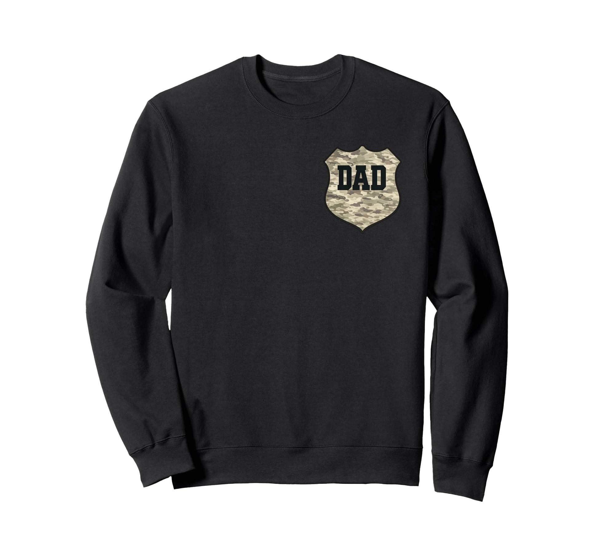 Stylish Dad Pocket Shield Military Sweatshirt - Fun Novelty Design Unisex - T-Shirt, Sweatshirt, Hoodie