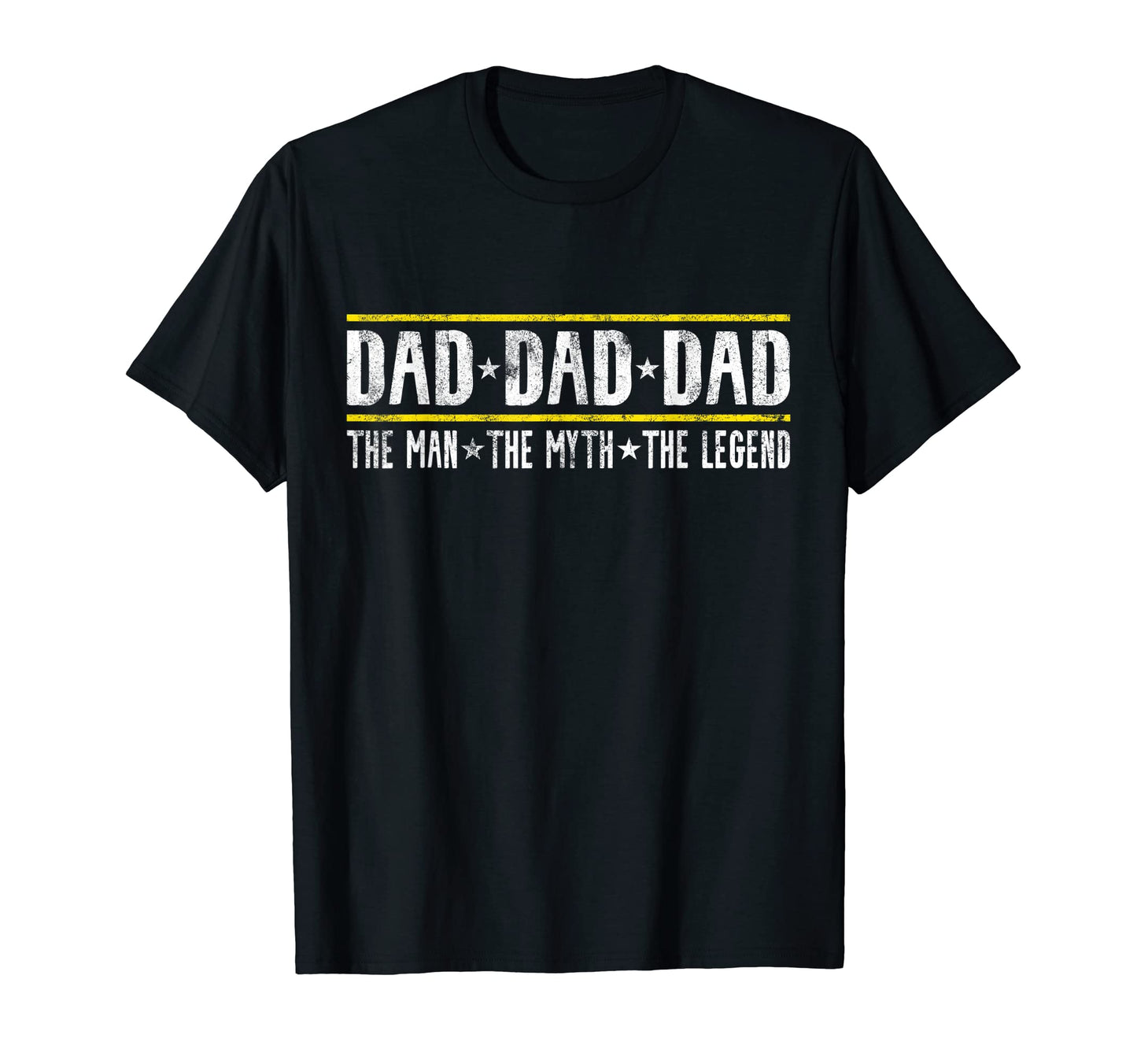Mens Dad Myth Legend Husband Fathers T-Shirt - Minimalist Print for Adults - T-Shirt, Sweatshirt, Hoodie