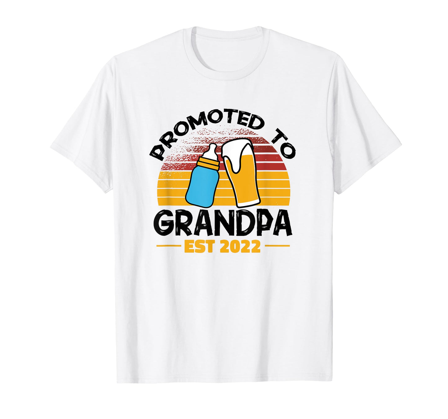 First Time Grandpa Promoted To Grandpa T-Shirt - Graphic Print Men Women - T-Shirt, Sweatshirt, Hoodie