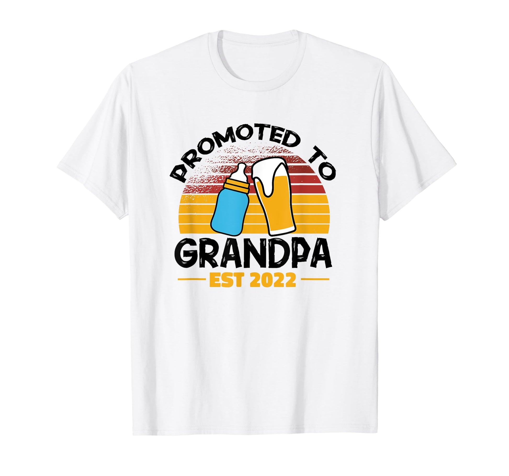 First Time Grandpa Promoted To Grandpa T-Shirt - Graphic Print Men Women - T-Shirt, Sweatshirt, Hoodie
