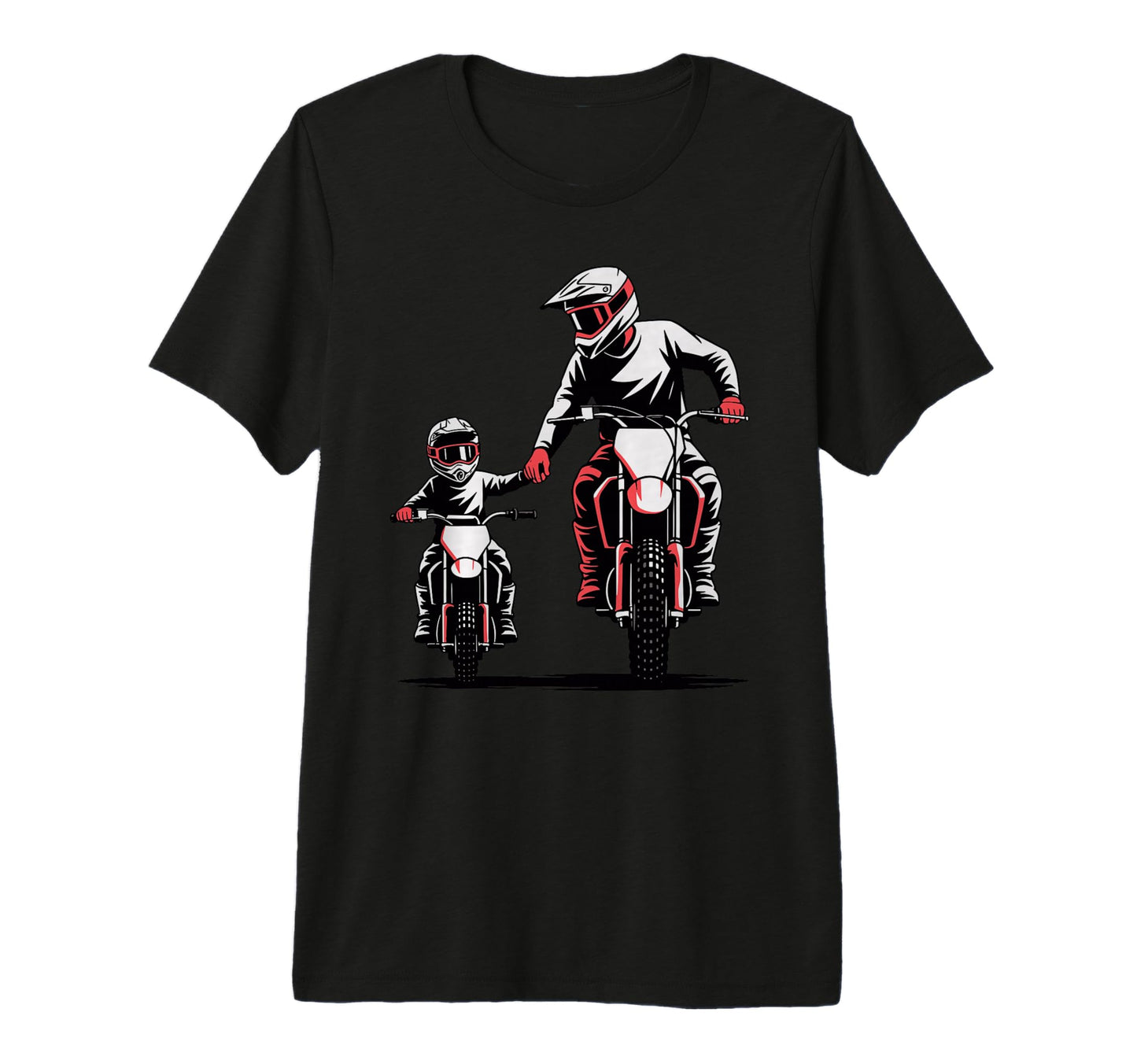 Mens Father And Son Dirt Bike Motocross T-Shirt - Aesthetic Graphic Unisex - T-Shirt, Sweatshirt, Hoodie