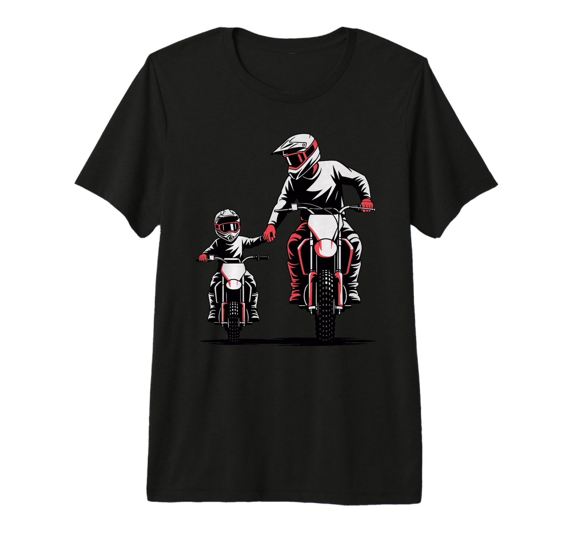 Mens Father And Son Dirt Bike Motocross T-Shirt - Aesthetic Graphic Unisex - T-Shirt, Sweatshirt, Hoodie
