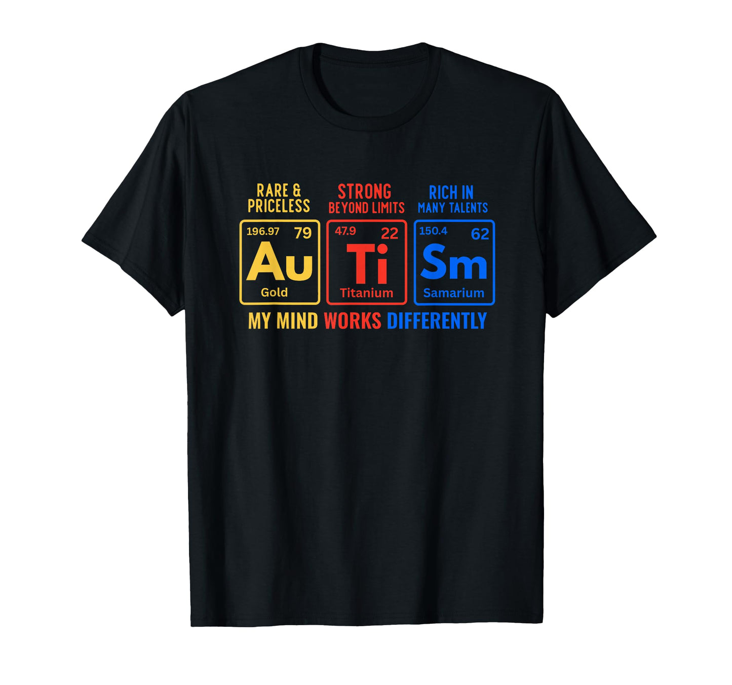 Neurodiversity Periodic Table T-Shirt - Streetwear Style for Adults - T-Shirt, Sweatshirt, Hoodie