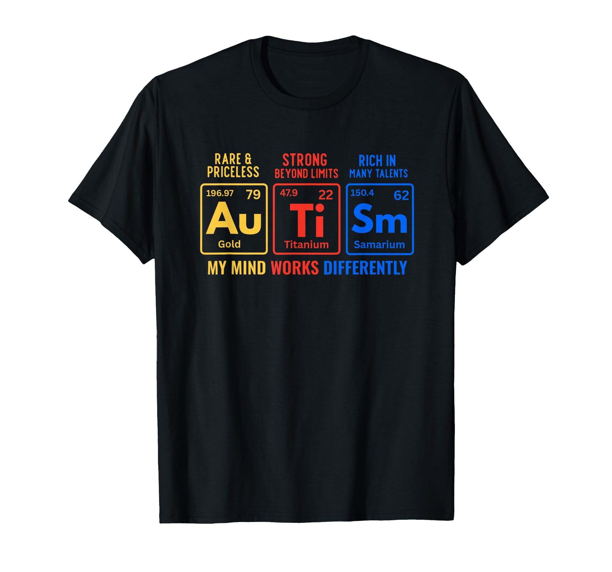 Neurodiversity Periodic Table T-Shirt - Streetwear Style for Adults - T-Shirt, Sweatshirt, Hoodie