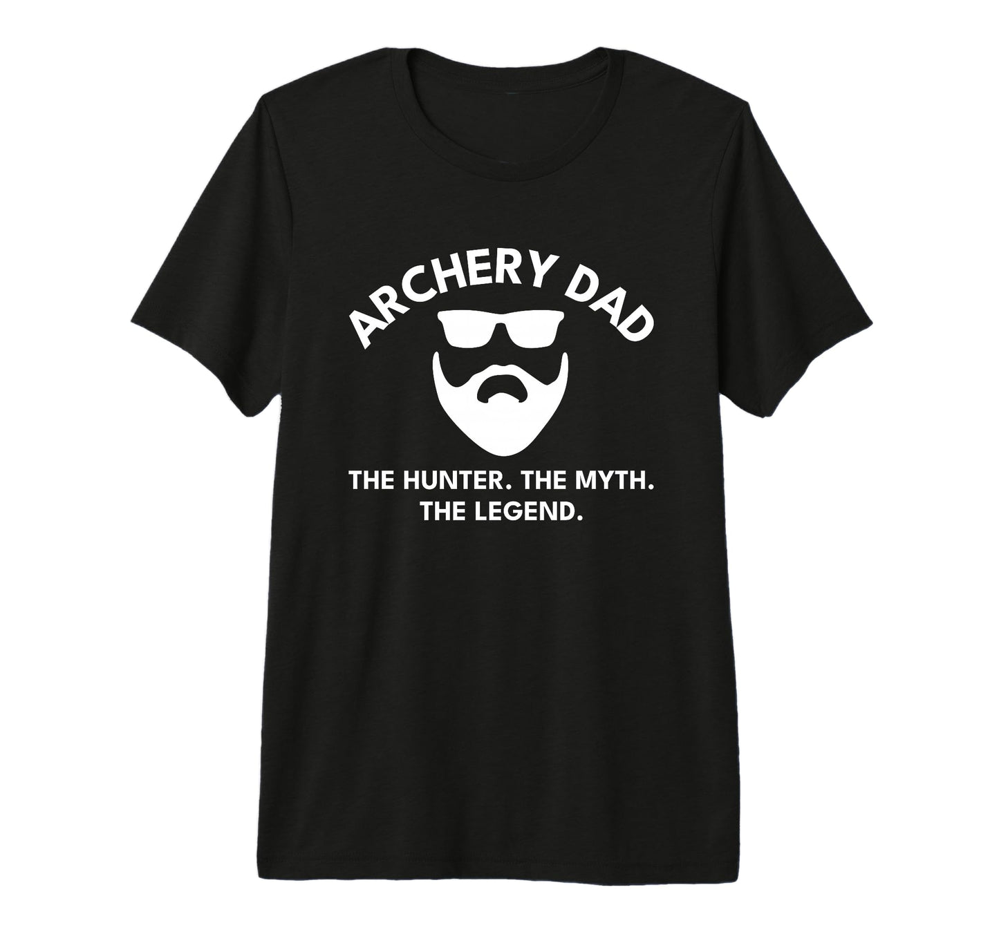Mens Archery Dad Hunter Myth Legend Tri T-Shirt - Graphic Print Men Women - T-Shirt, Sweatshirt, Hoodie