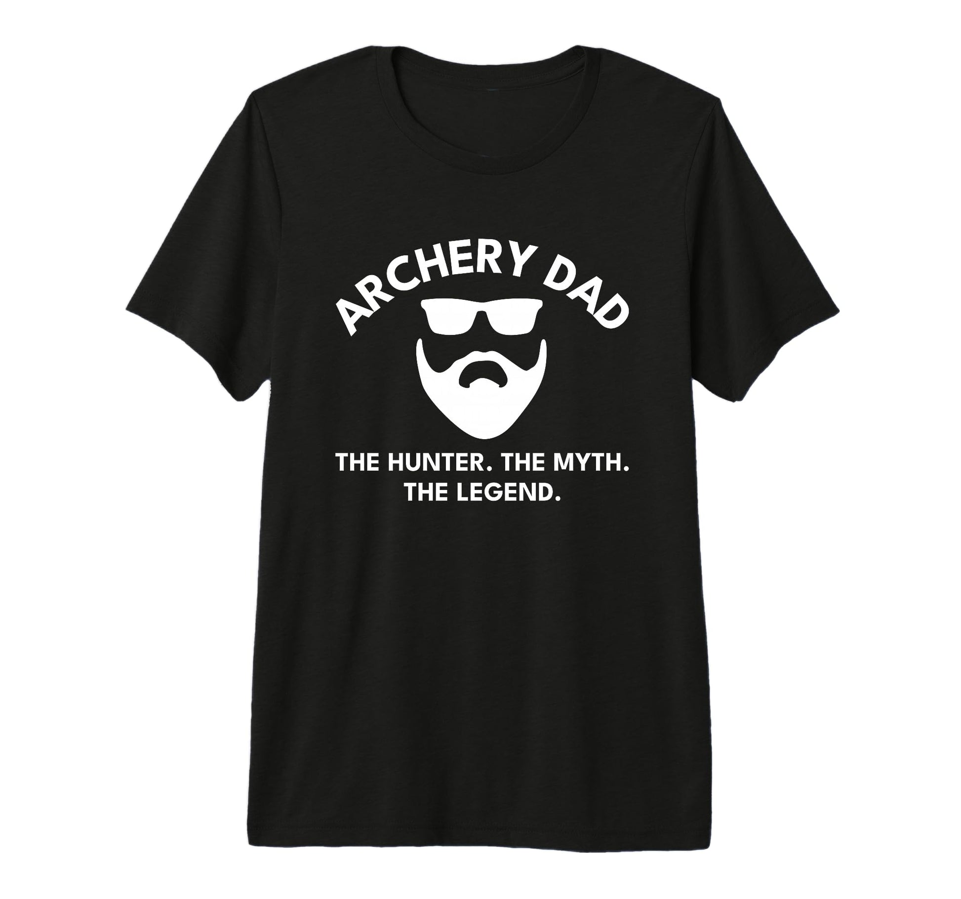 Mens Archery Dad Hunter Myth Legend Tri T-Shirt - Graphic Print Men Women - T-Shirt, Sweatshirt, Hoodie