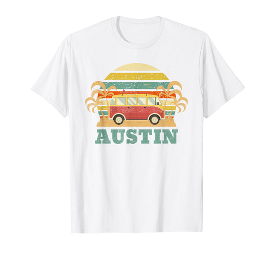 60S 70S Austin Tx T Shirts Blue Small T-Shirt - Fun Novelty Design Unisex - T-Shirt, Sweatshirt, Hoodie