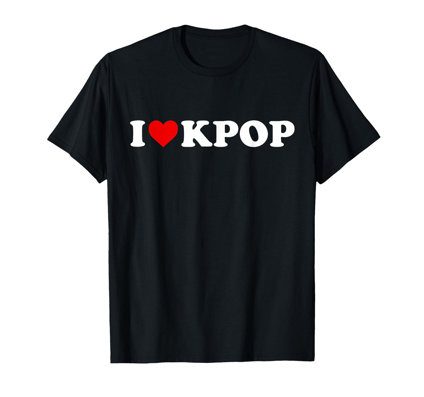 I Love Kpop Heart K Pop T-Shirt - Unique Graphic for Adults - T-Shirt, Sweatshirt, Hoodie