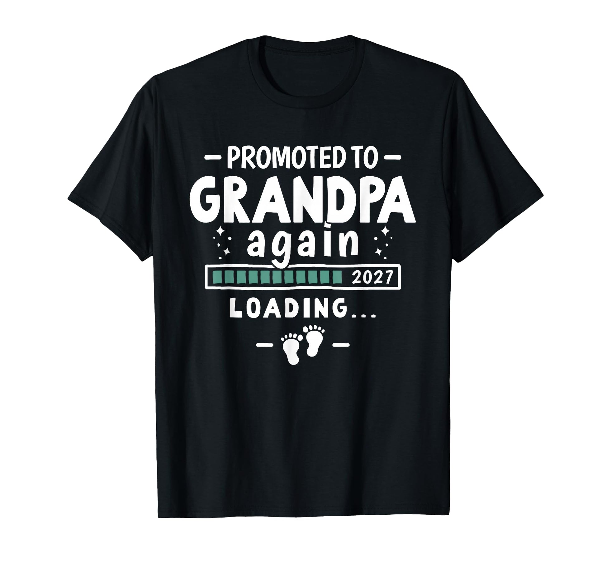 2Nd Time Grandpa Announcement Promoted T-Shirt - Unique Graphic Men Women - T-Shirt, Sweatshirt, Hoodie