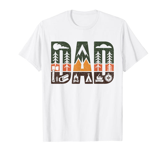 Bushcraft Camping Outdoor Survival Dad T-Shirt - Trendy Graphic for Adults - T-Shirt, Sweatshirt, Hoodie