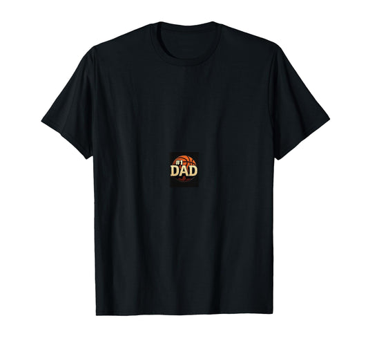 1 Dad Basketball Father T-Shirt - Minimalist Print Unisex - T-Shirt, Sweatshirt, Hoodie