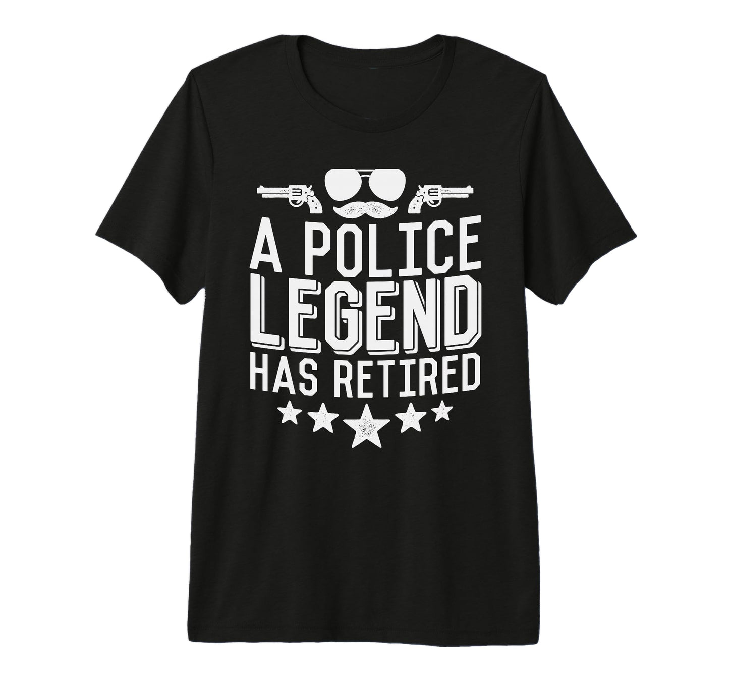 Police Legend Has Retired Le Officer T-Shirt - Trendy Graphic for Adults - T-Shirt, Sweatshirt, Hoodie