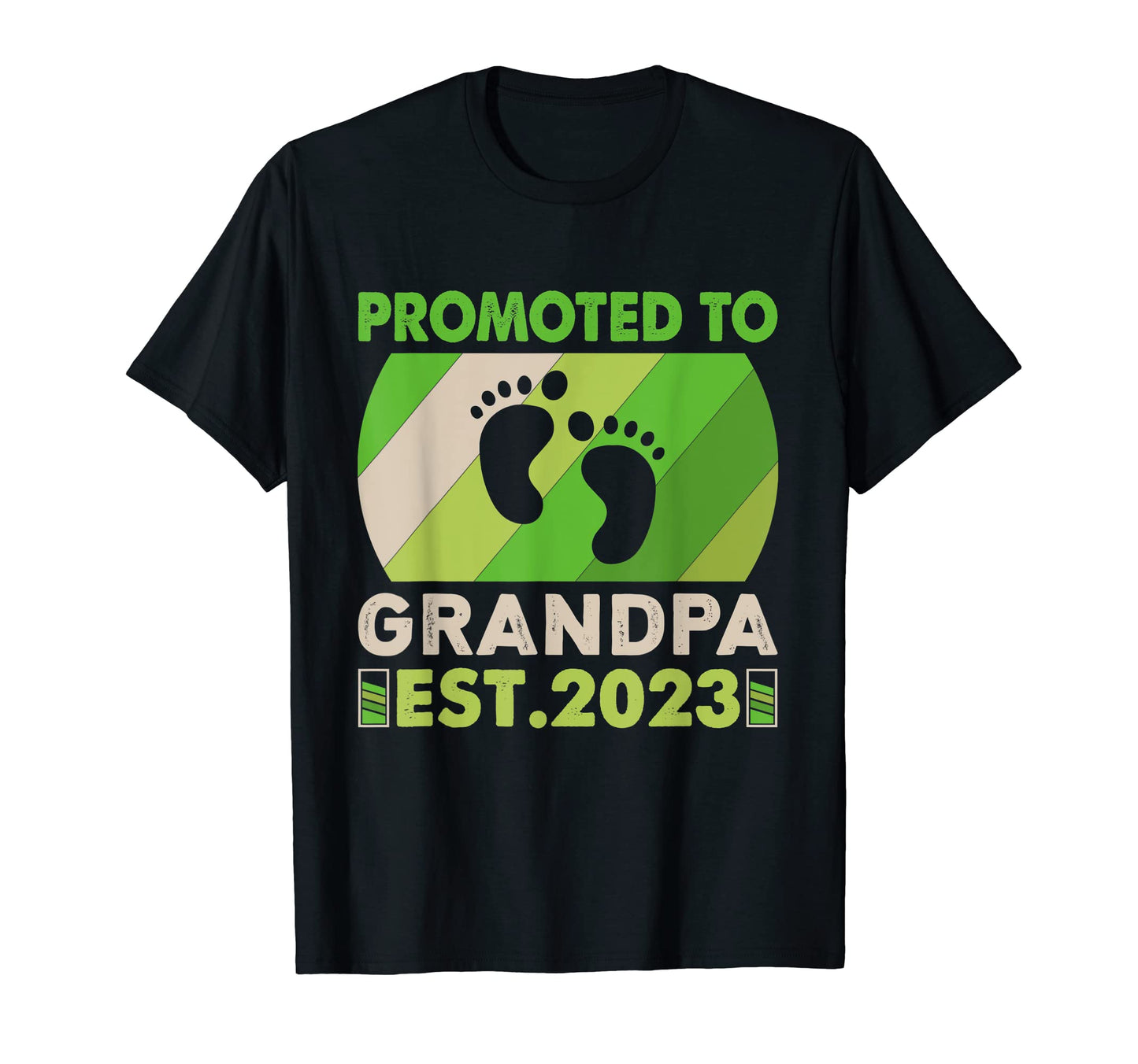 Mens Promoted To Grandpa 2023 Great T-Shirt - Graphic Print Men Women - T-Shirt, Sweatshirt, Hoodie