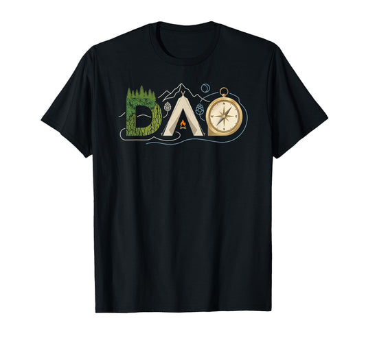 Camping Dad Wilderness Hiking Father T-Shirt - Custom Art Print Unisex - T-Shirt, Sweatshirt, Hoodie
