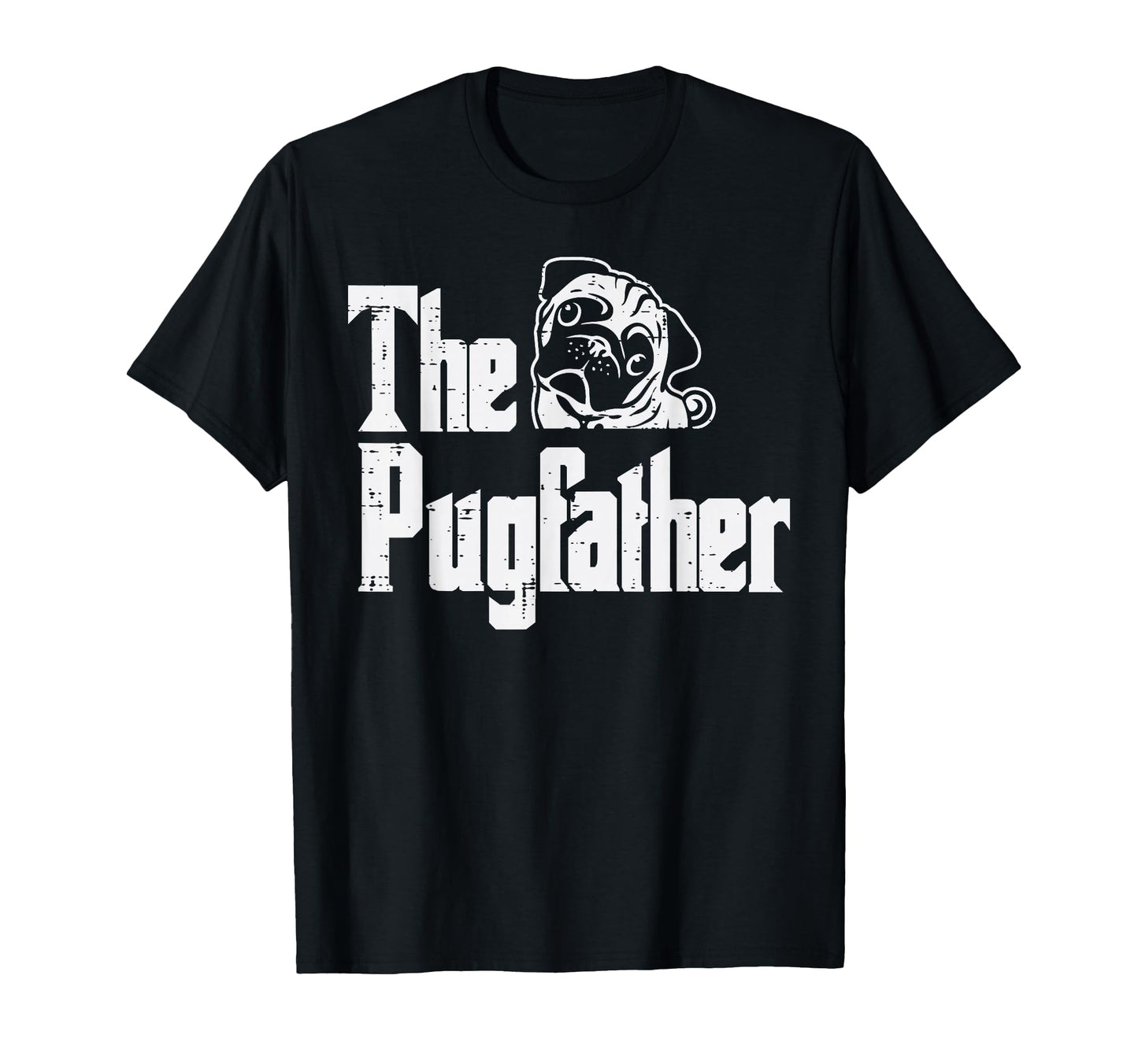 Fathers Day Pug Father Pug Daddy T-Shirt - Custom Art Print for Adults - T-Shirt, Sweatshirt, Hoodie