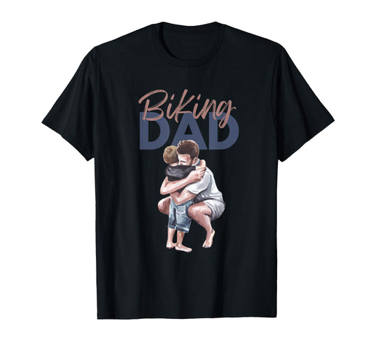 Biking Dad Fathers Day T-Shirt - Graphic Print for Adults - T-Shirt, Sweatshirt, Hoodie