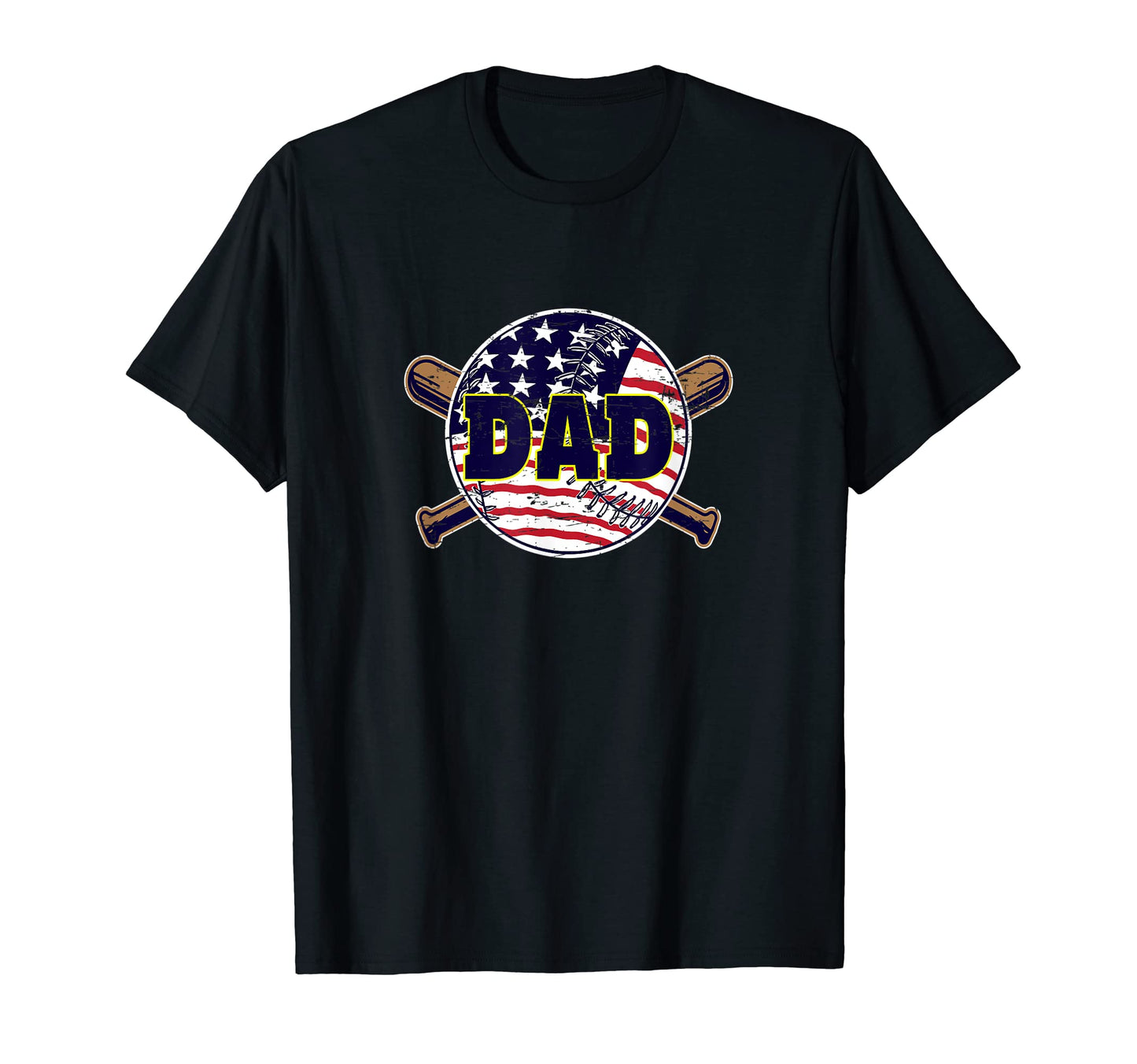 Baseball Dad Patriotic Us Flag T-Shirt - Aesthetic Graphic Men Women - T-Shirt, Sweatshirt, Hoodie