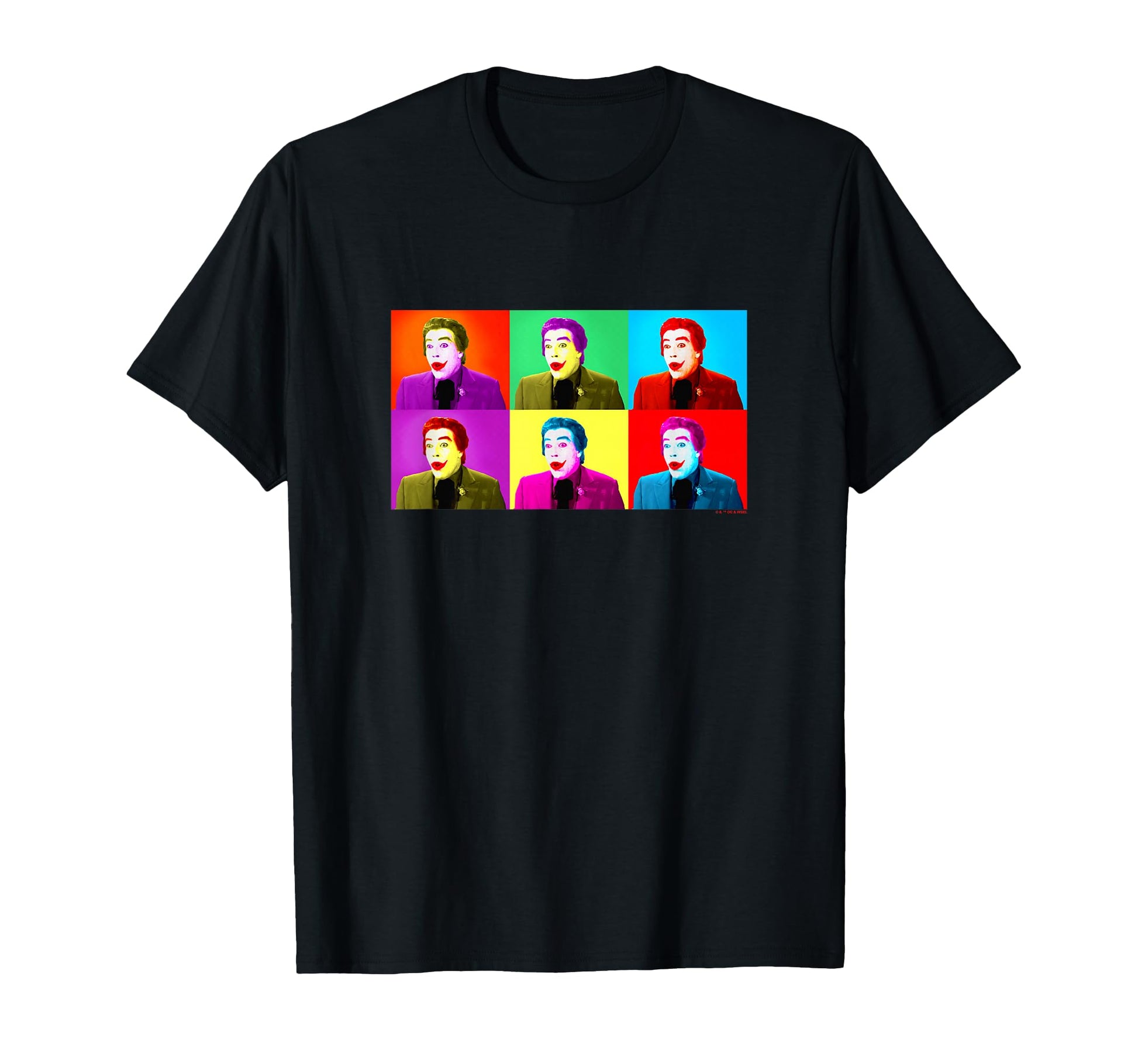 Batman 60S Cesar Romero Joker Warhol T-Shirt - Graphic Print for Adults - T-Shirt, Sweatshirt, Hoodie