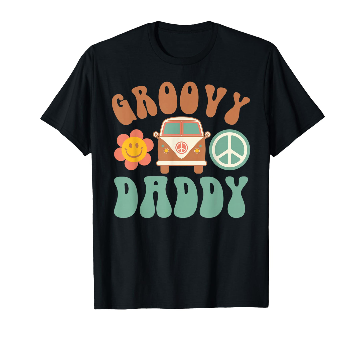 Groovy Daddy Matching Family Birthday T-Shirt - Custom Art Print Men Women - T-Shirt, Sweatshirt, Hoodie