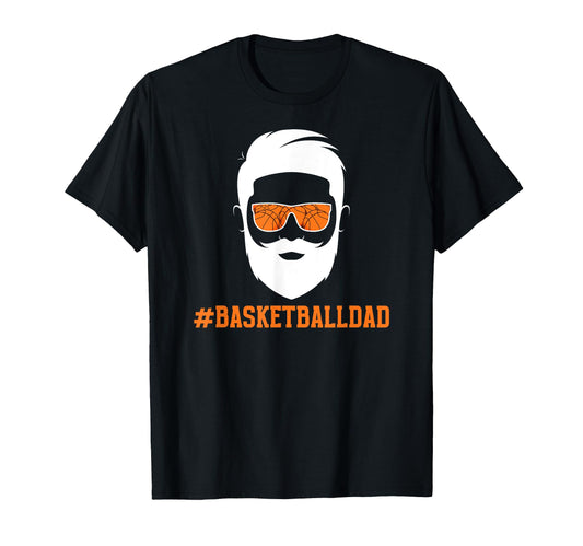 Basketball Dad Beard Dad Basketball T-Shirt - Minimalist Print Unisex - T-Shirt, Sweatshirt, Hoodie