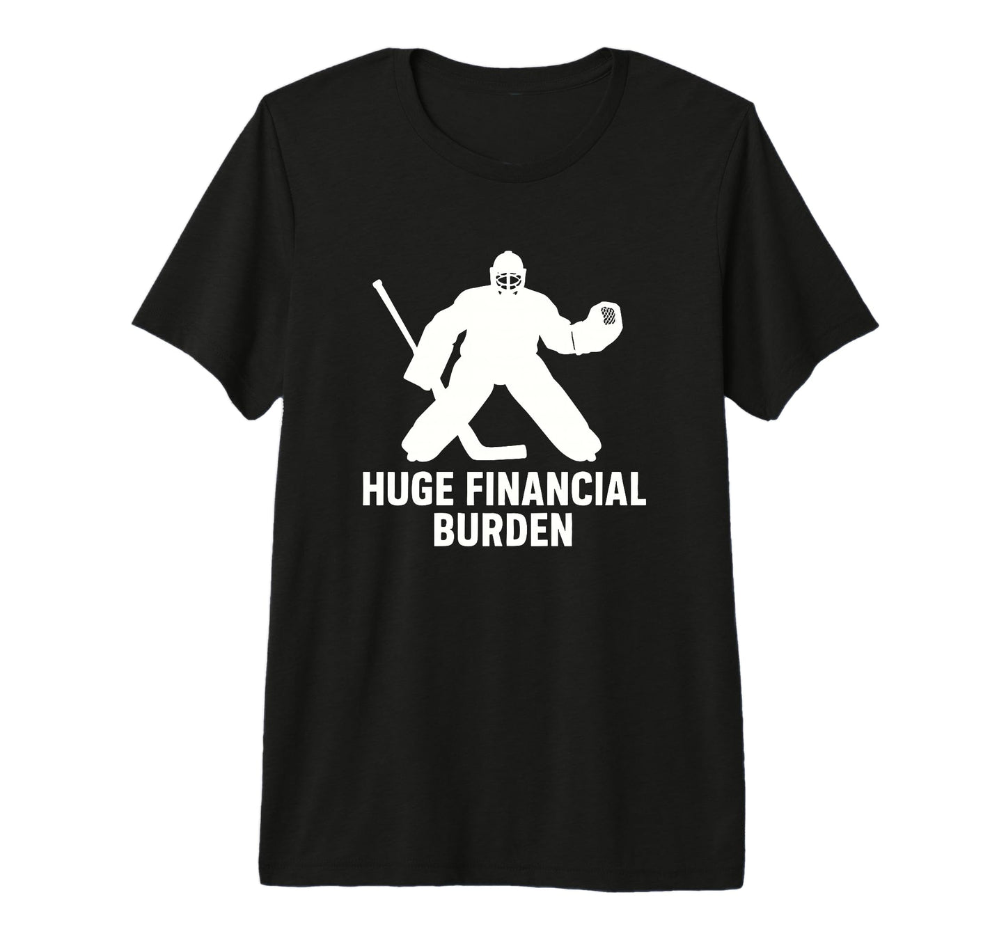 Funny Hockey Goalie Mom Dad Ice T-Shirt - Fun Novelty Design for Adults - T-Shirt, Sweatshirt, Hoodie