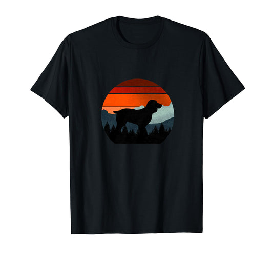 Boykin Dog Sunset Distressed Hiking T-Shirt - Streetwear Style Men Women - T-Shirt, Sweatshirt, Hoodie