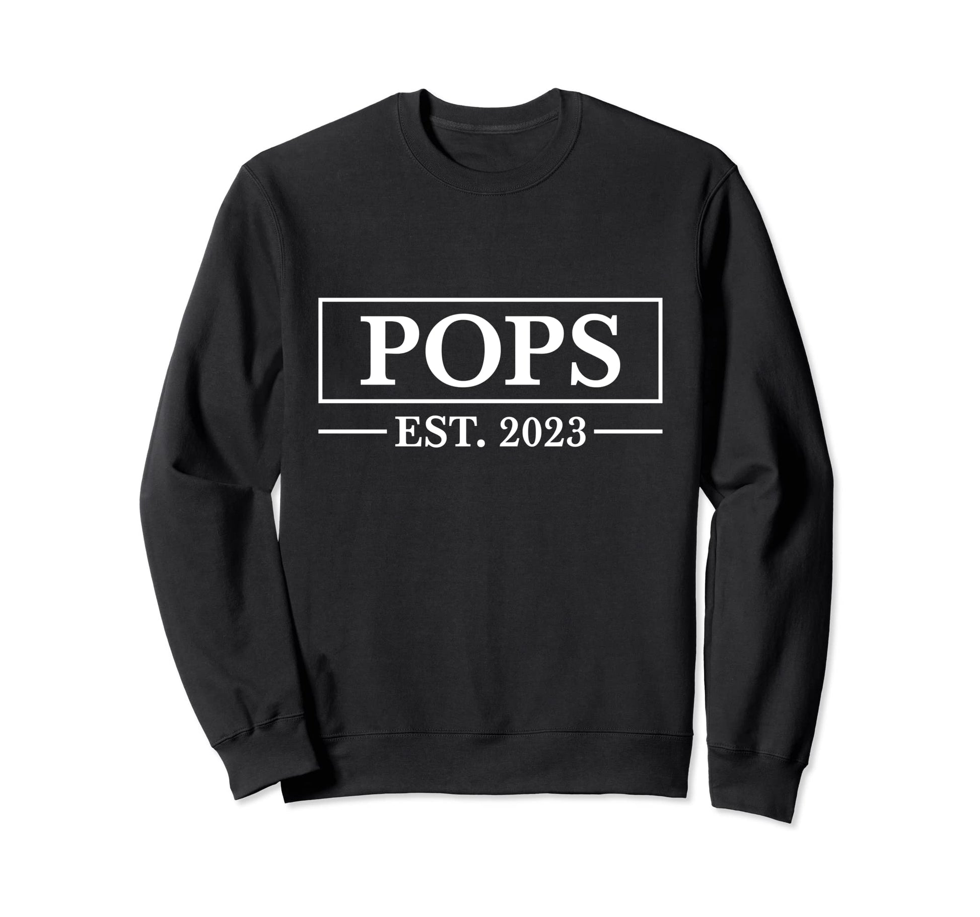 Pops Est 2023 Soon To Be Dad Pregnancy Sweatshirt - Novelty Apparel Unisex - T-Shirt, Sweatshirt, Hoodie