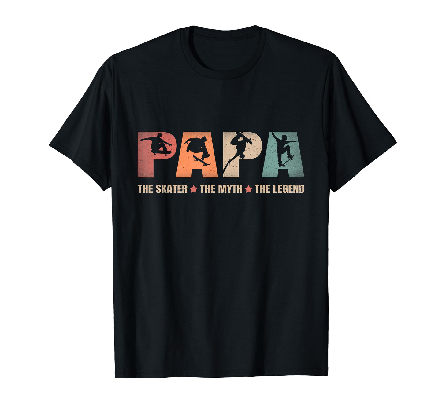 Papa Skater Myth Legend Skateboard T-Shirt - Unique Graphic Men Women - T-Shirt, Sweatshirt, Hoodie