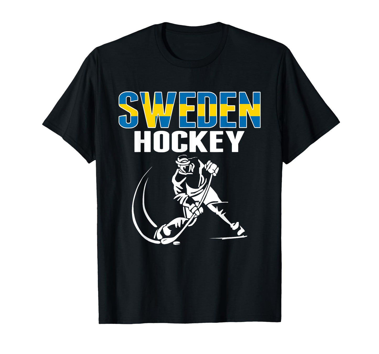 Sweden Ice Hockey Fans Jersey T-Shirt - Fun Novelty Design Men Women - T-Shirt, Sweatshirt, Hoodie