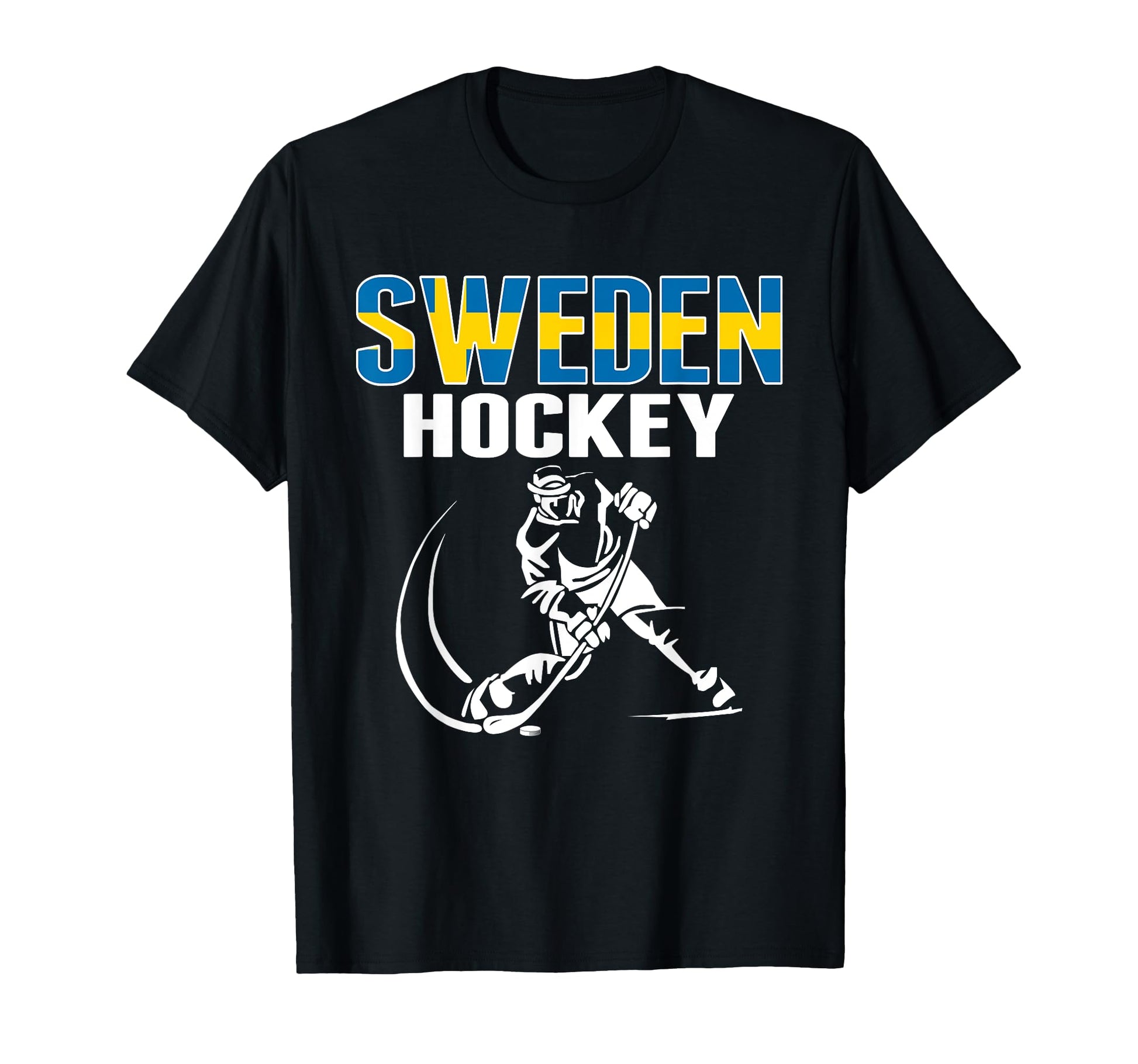 Sweden Ice Hockey Fans Jersey T-Shirt - Fun Novelty Design Men Women - T-Shirt, Sweatshirt, Hoodie