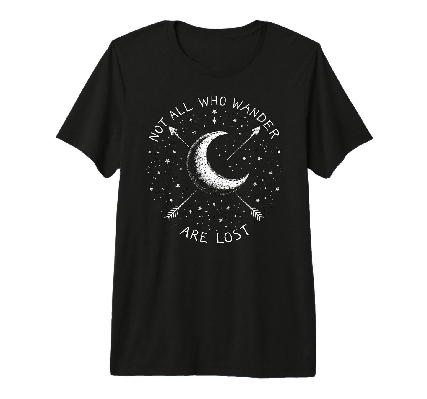 Not All Who Wander Lost Camping Hiking T-Shirt - Novelty Apparel Unisex - T-Shirt, Sweatshirt, Hoodie
