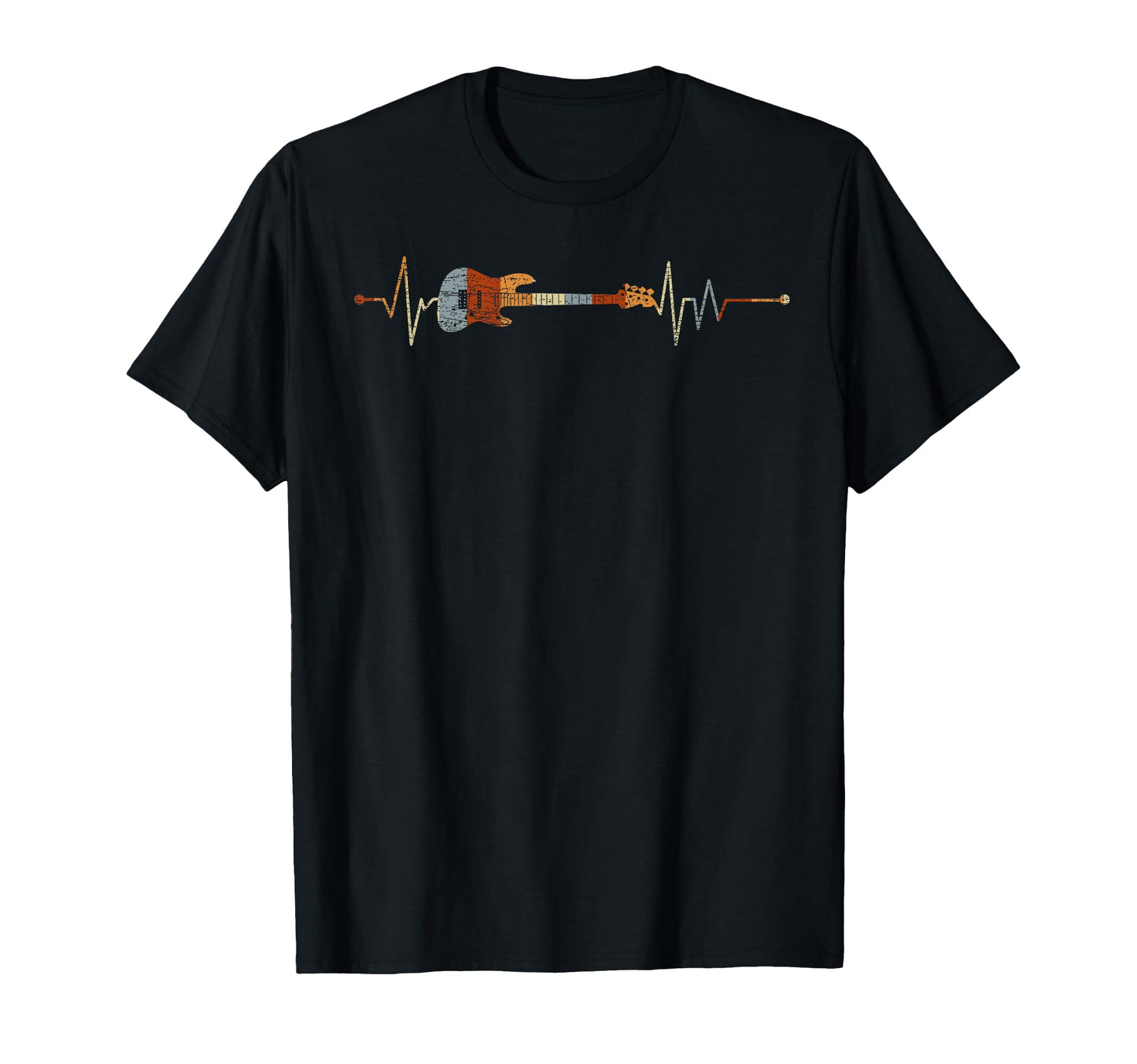 Bass Guitarist Heartbeat Bass Guitar T-Shirt - Aesthetic Graphic for Adults - T-Shirt, Sweatshirt, Hoodie