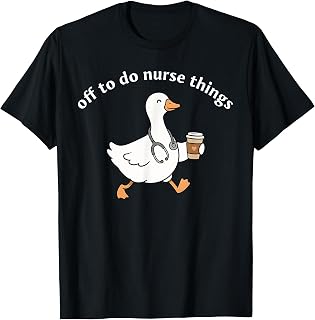 Off to Do Nurse Things Funny Goose Coffee Nurse T-Shirt Unisex T-shirt, Sweatshirt, Hoodie, Long Sleeve Tee - T-Shirt, Sweatshirt, Hoodie