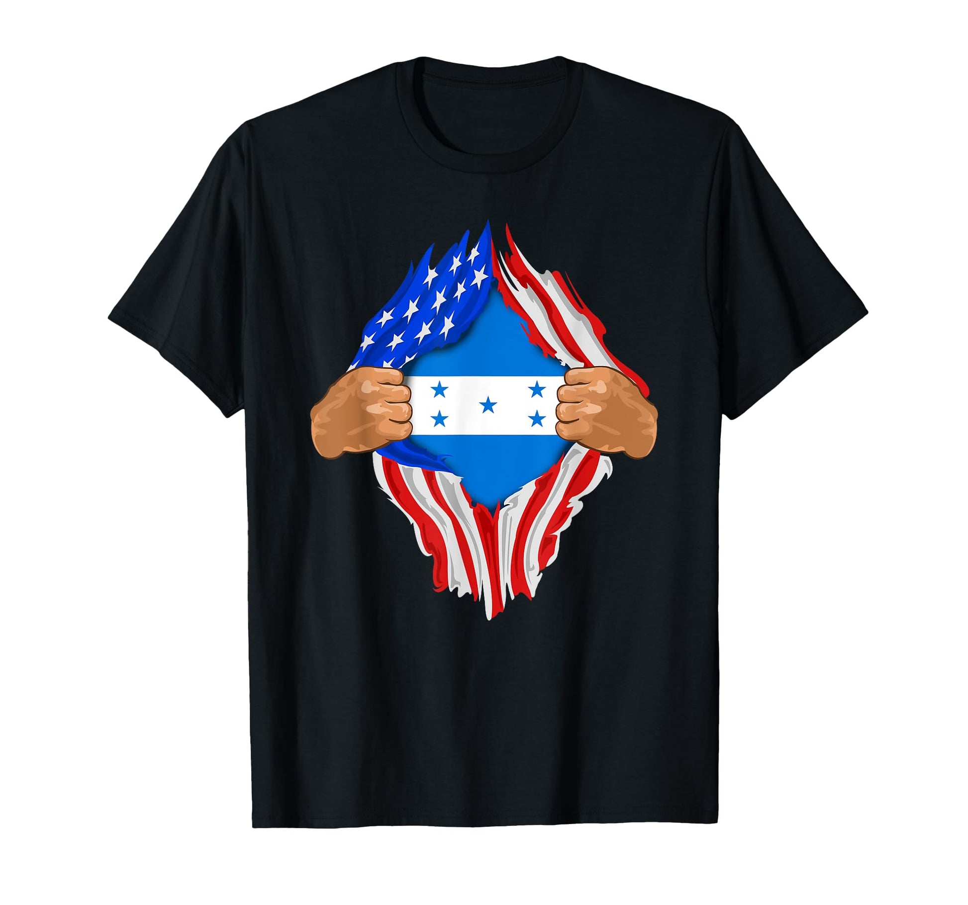 Honduran Blood Inside Me Honduras Flag Gift T-Shirt - Graphic Print Unisex - T-Shirt, Sweatshirt, Hoodie