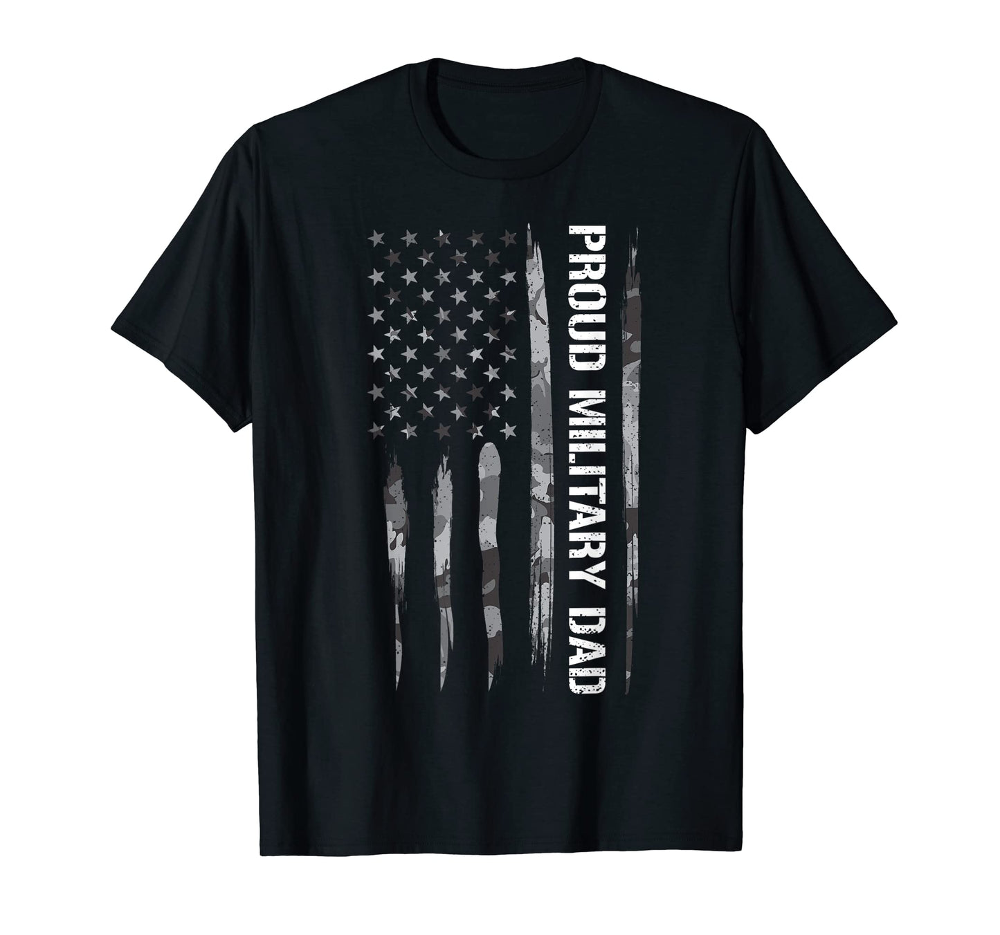 Dad Proud Military Dad American Flag T-Shirt - Graphic Print Men Women - T-Shirt, Sweatshirt, Hoodie