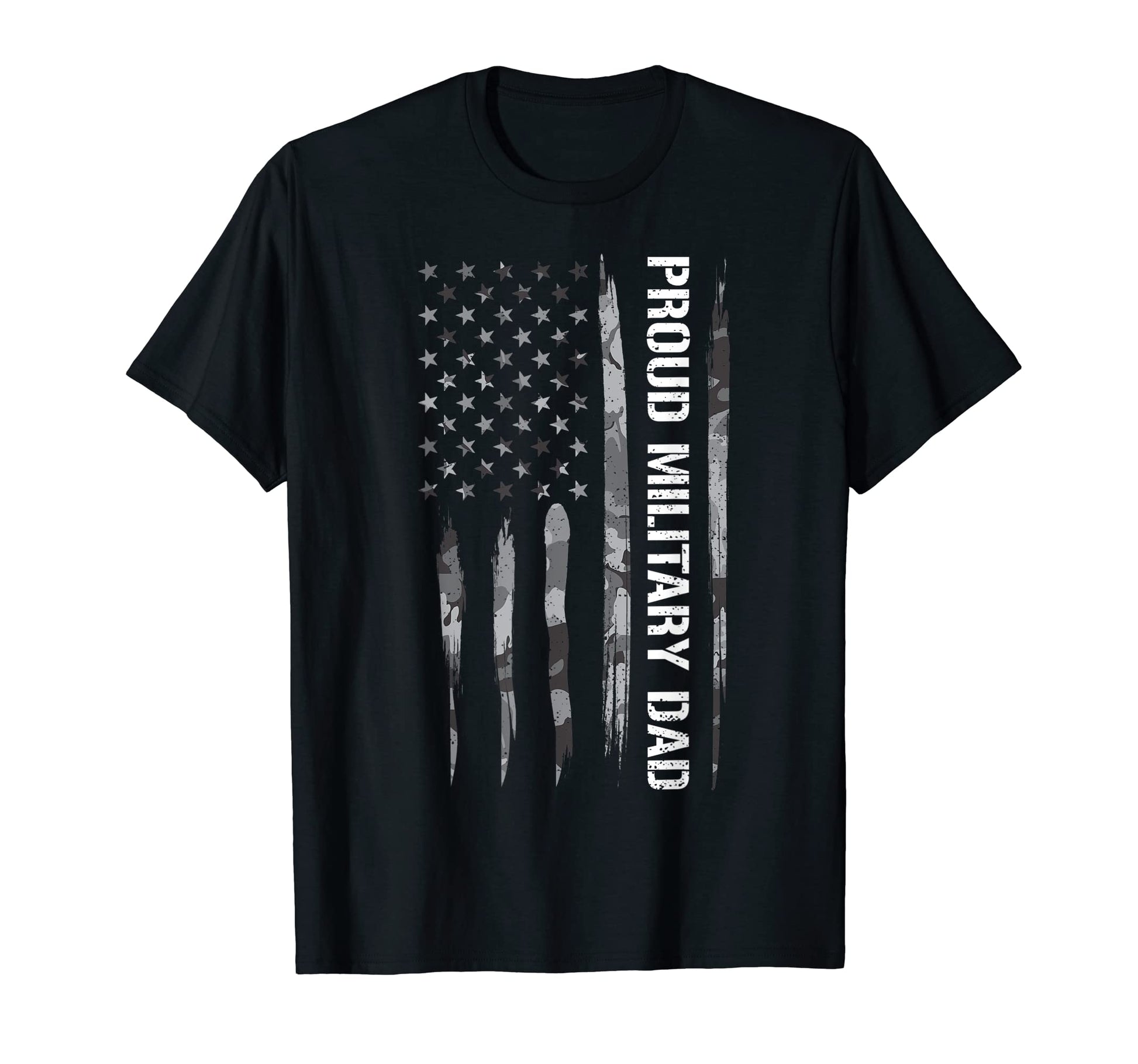 Dad Proud Military Dad American Flag T-Shirt - Graphic Print Men Women - T-Shirt, Sweatshirt, Hoodie